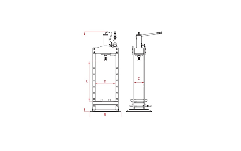 Manual Hydraulic Presses 25 Ton