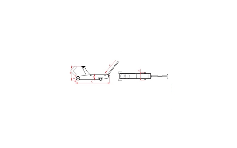 Normal 10 Ton Hydraulic Garage Jack